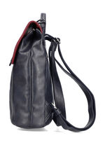 Rieker, rugzak, dames, met kleurrijke applicaties MARINEBLAUW-BORDEAUXROOD